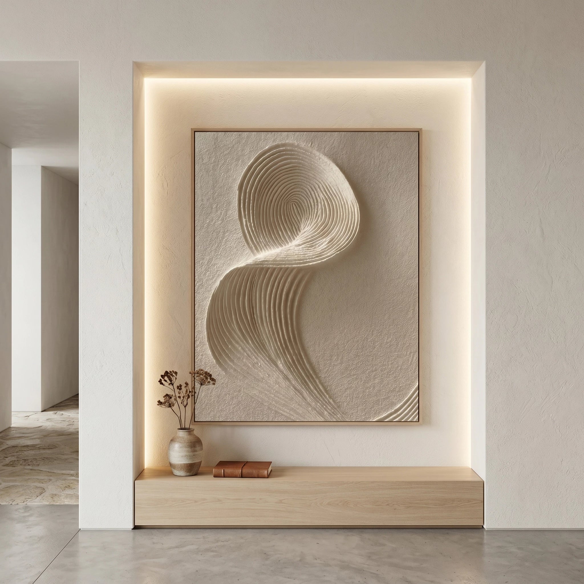 3D Textured art |Whispers in Ivory