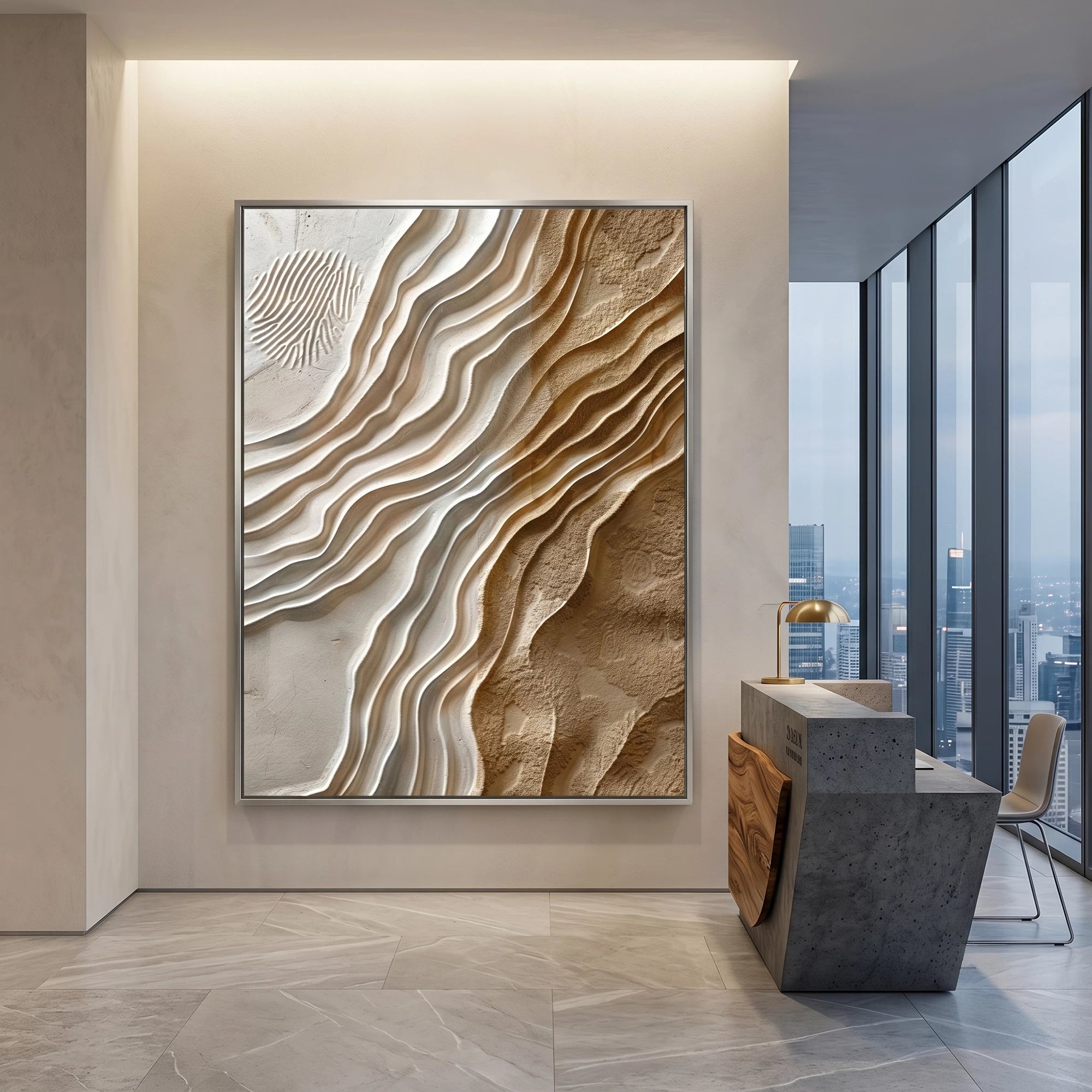 3D Textured Art | Desert Flow Contrast