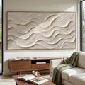 3D Textured Art | Ivory Ocean Rhythm