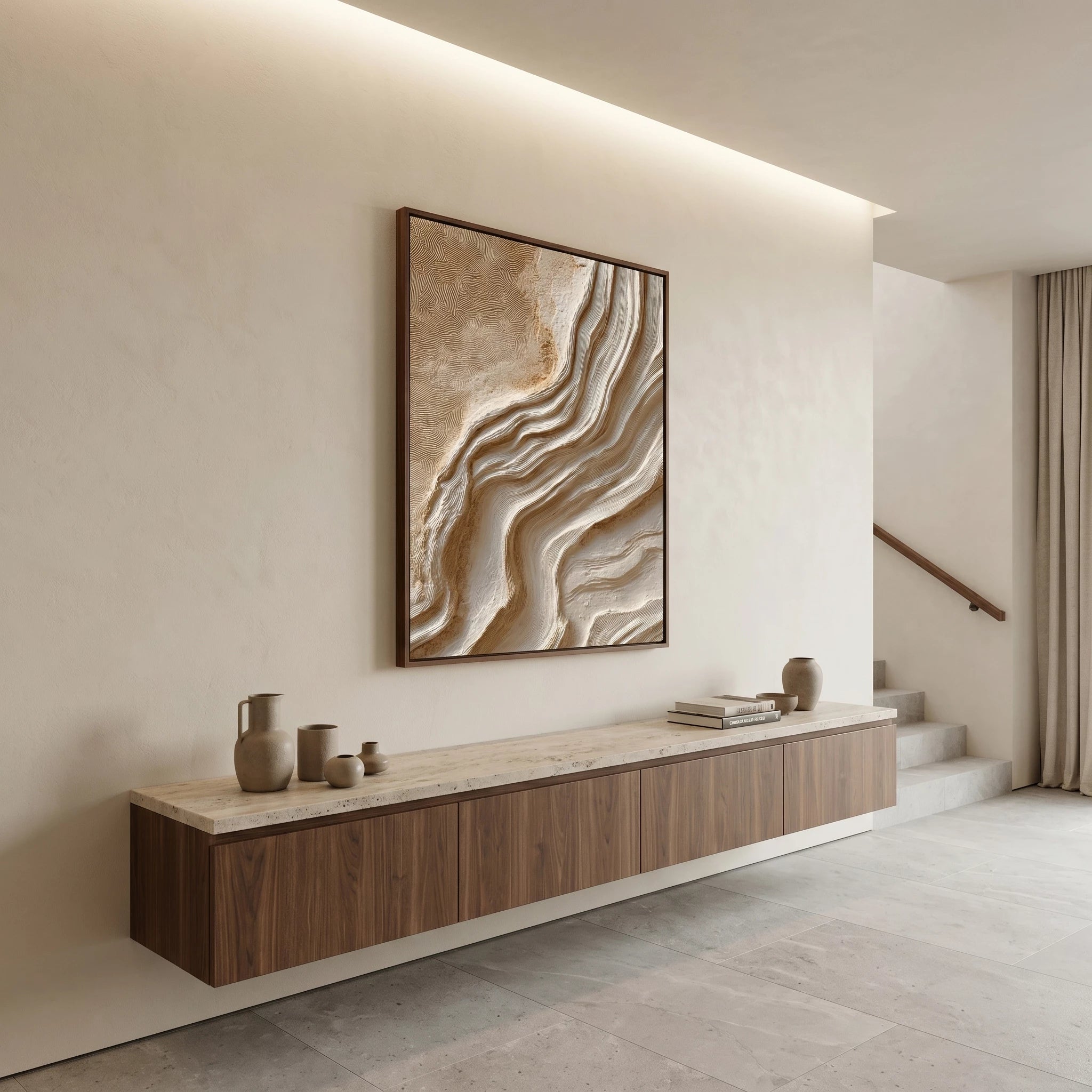 3D Textured Art | Flowing Strata