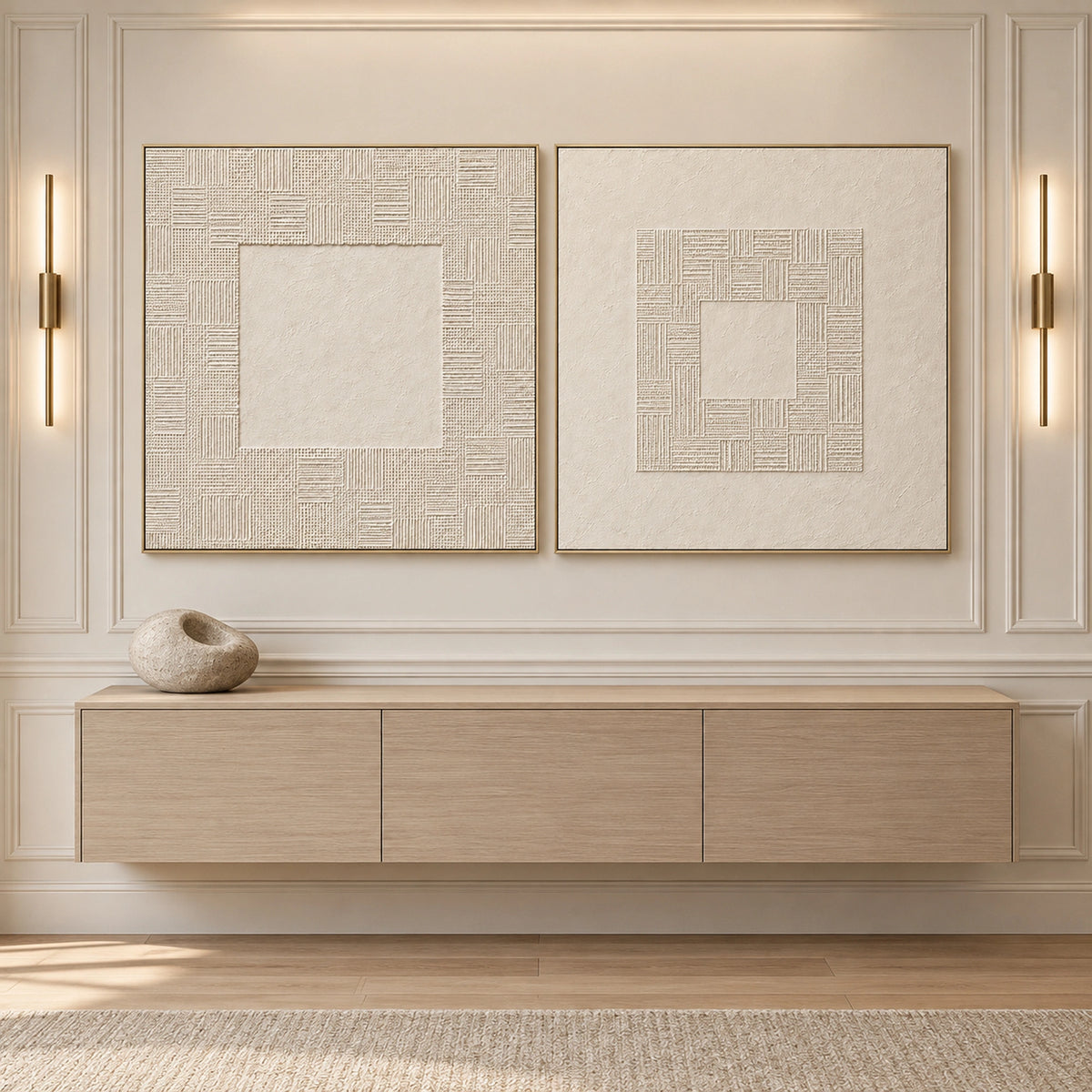Diptych Art |Quiet Thresholds