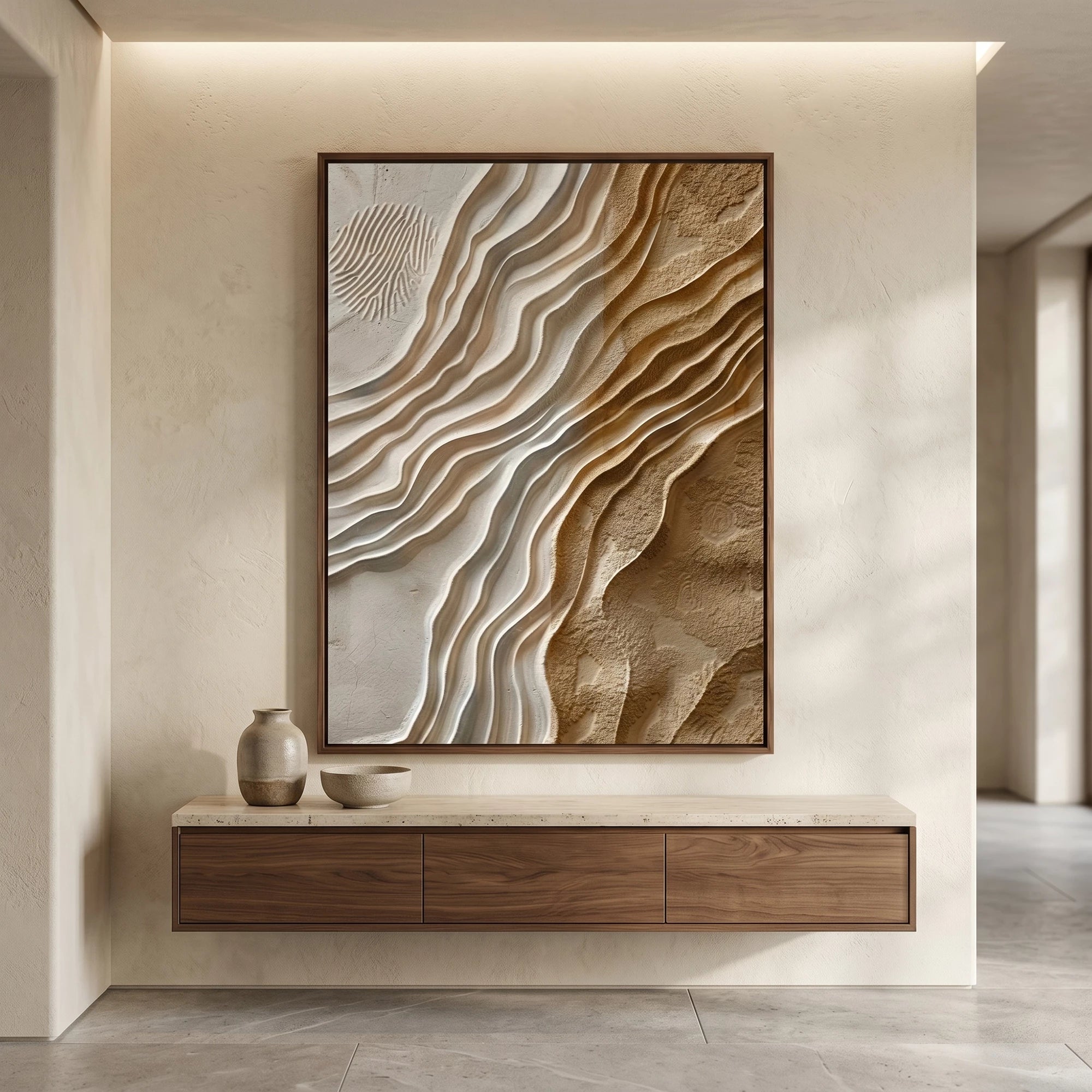 3D Textured Art | Desert Flow Contrast