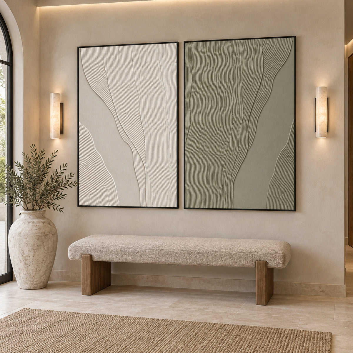 Diptych Art| Quiet Tides