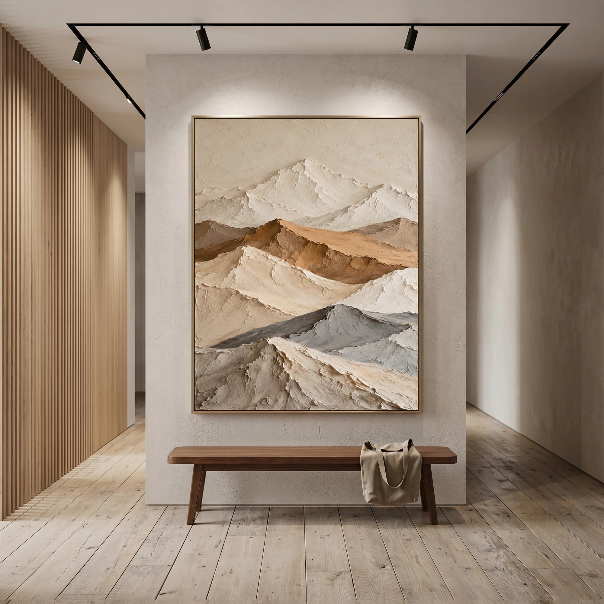 3D Textured Art | Desert Layered Silence