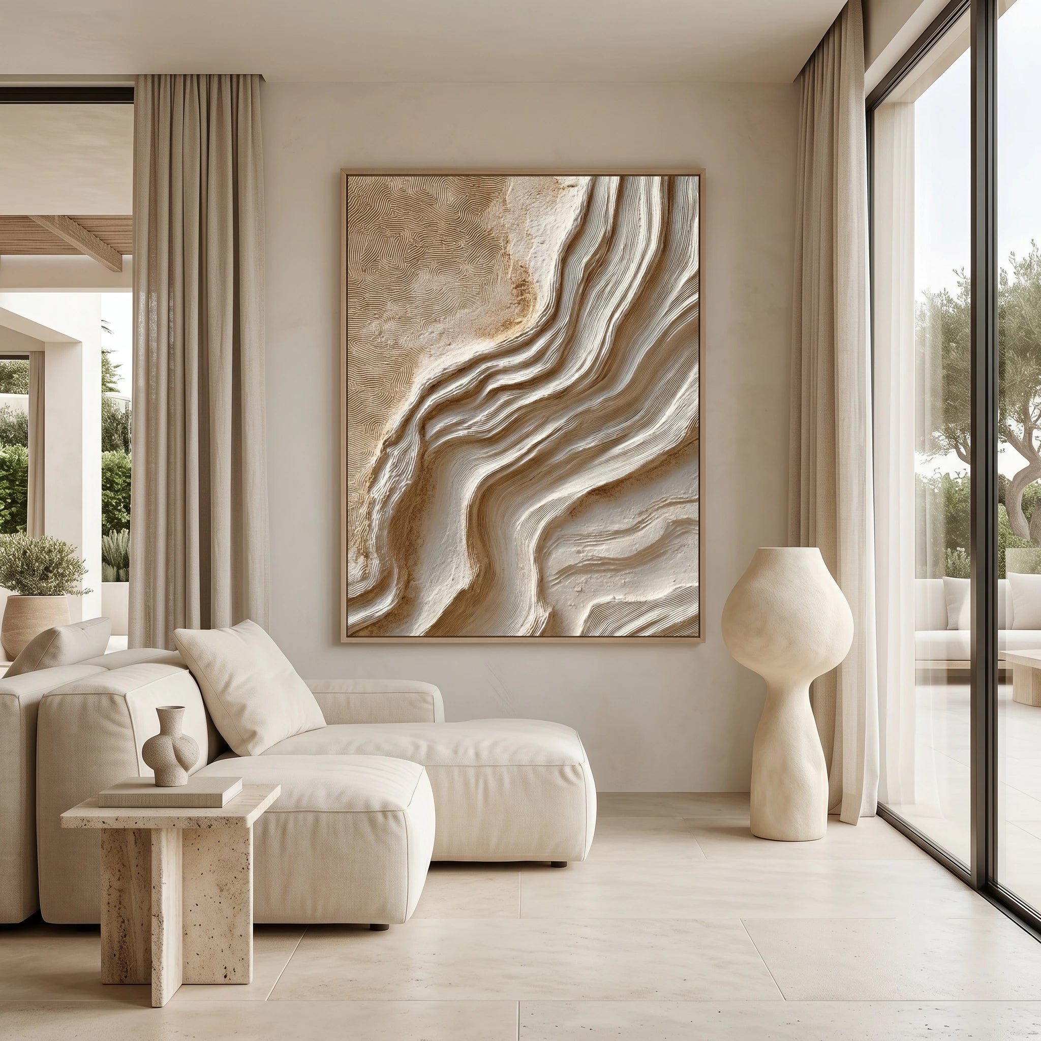 3D Textured Art | Flowing Strata