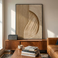 3D Textured Art | Neutral Arc Relief