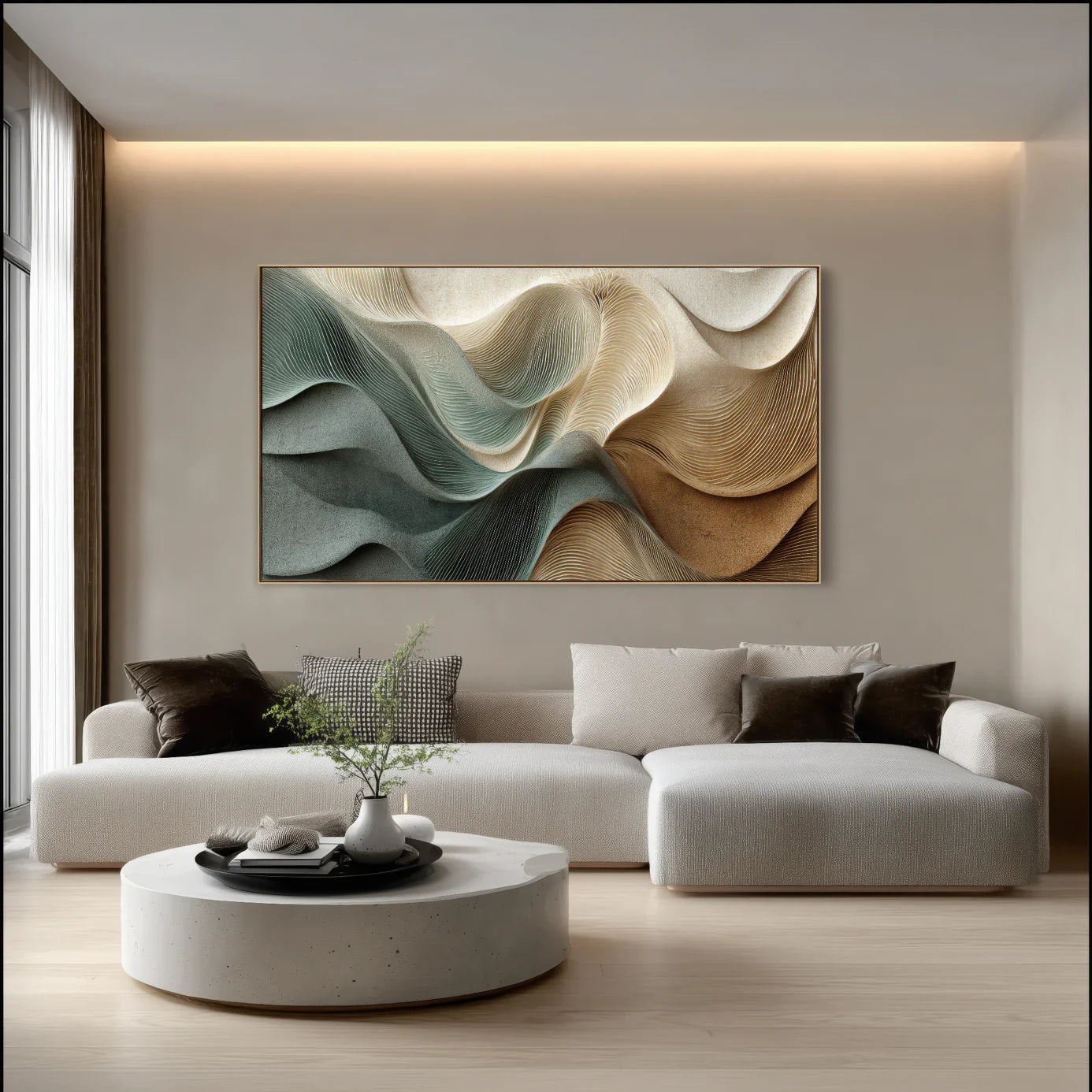 3D Textured Abstract Art | Sculpted Drift