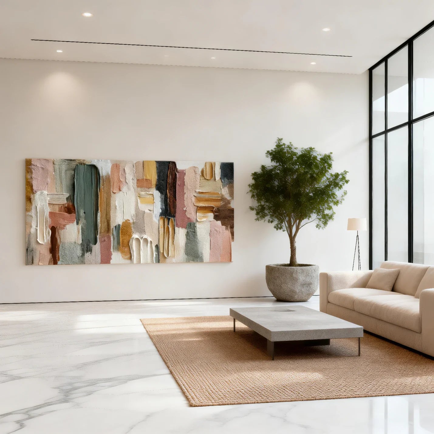 3D Textured Abstract Art | Layered Palette