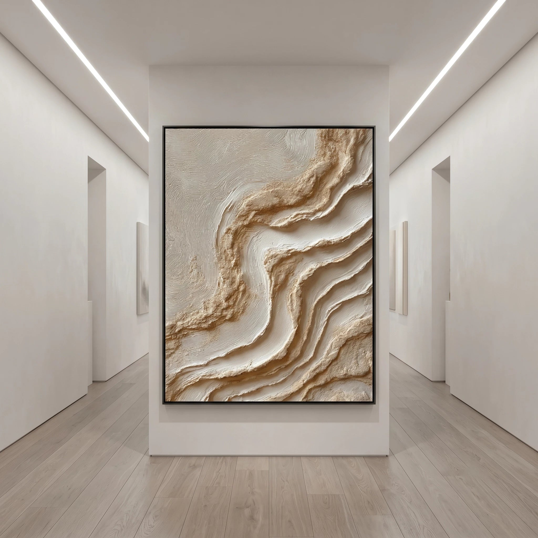 3D Textured Art | Desert Mineral Flow