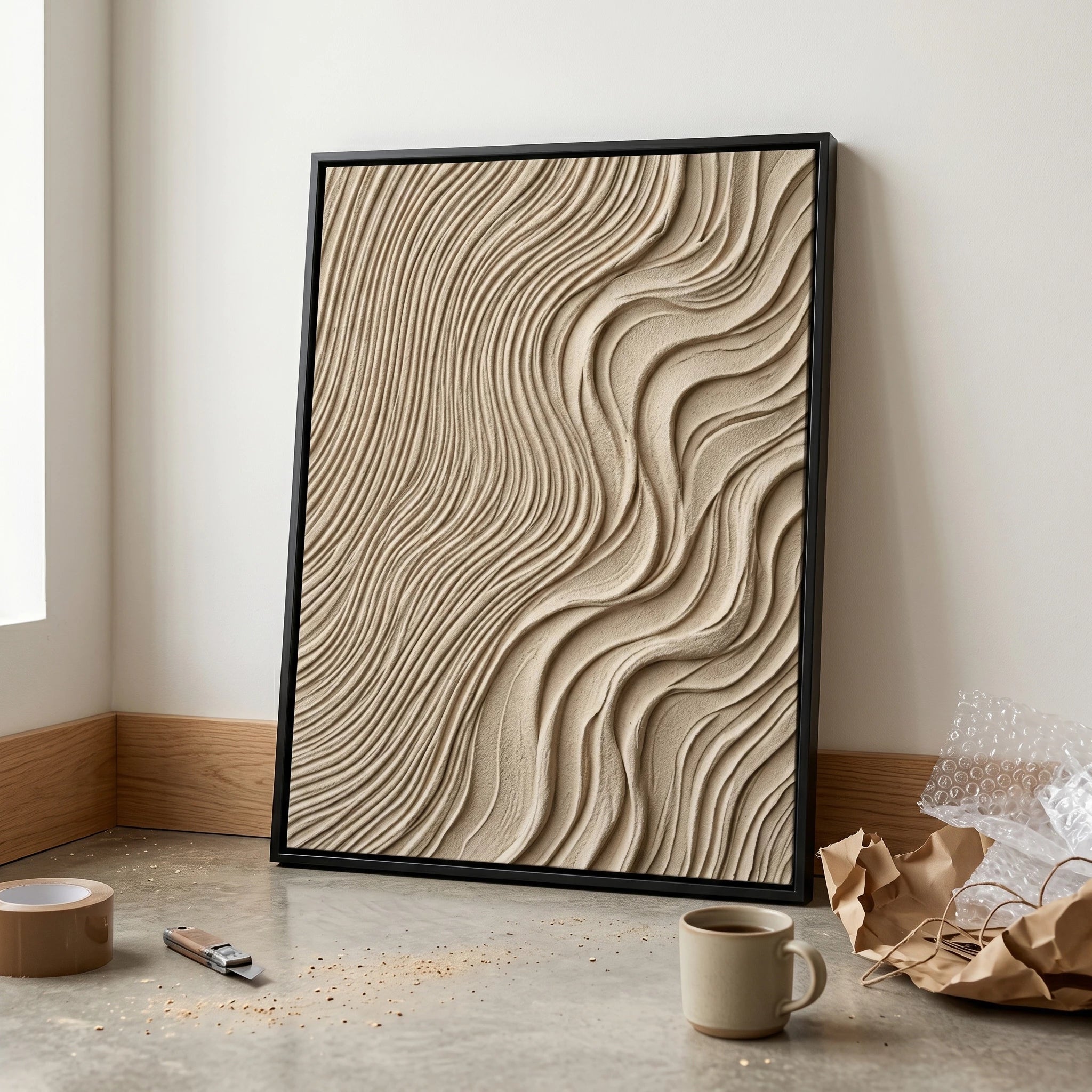 3D Textured Art | Sandflow Contour