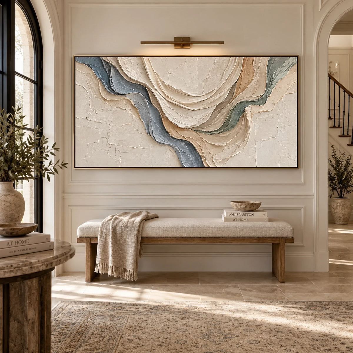 Sculptural wall Art |Soft Crossing