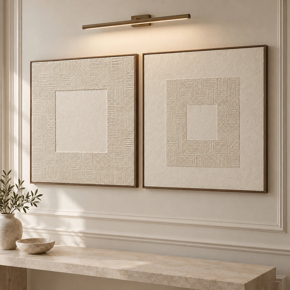 Diptych Art |Quiet Thresholds