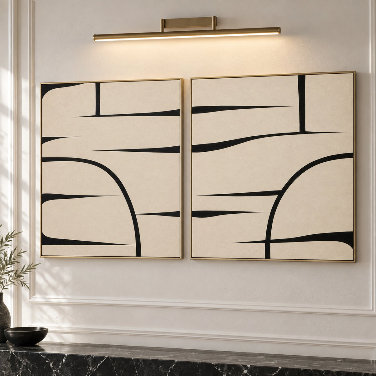 Diptych Art | Crossing Currents