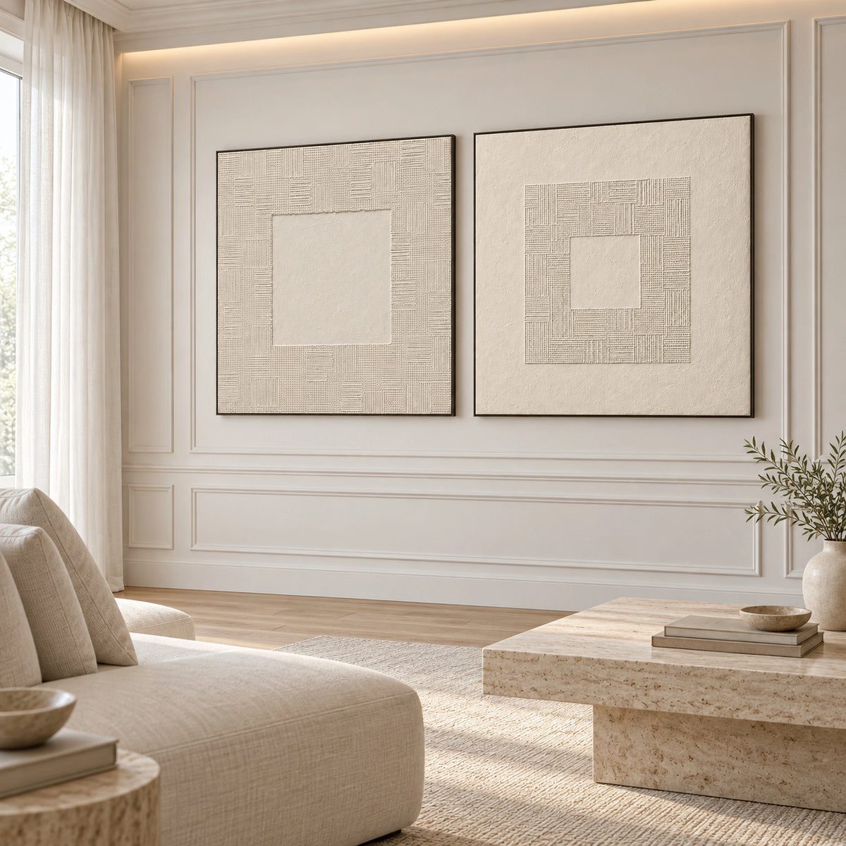 Diptych Art |Quiet Thresholds