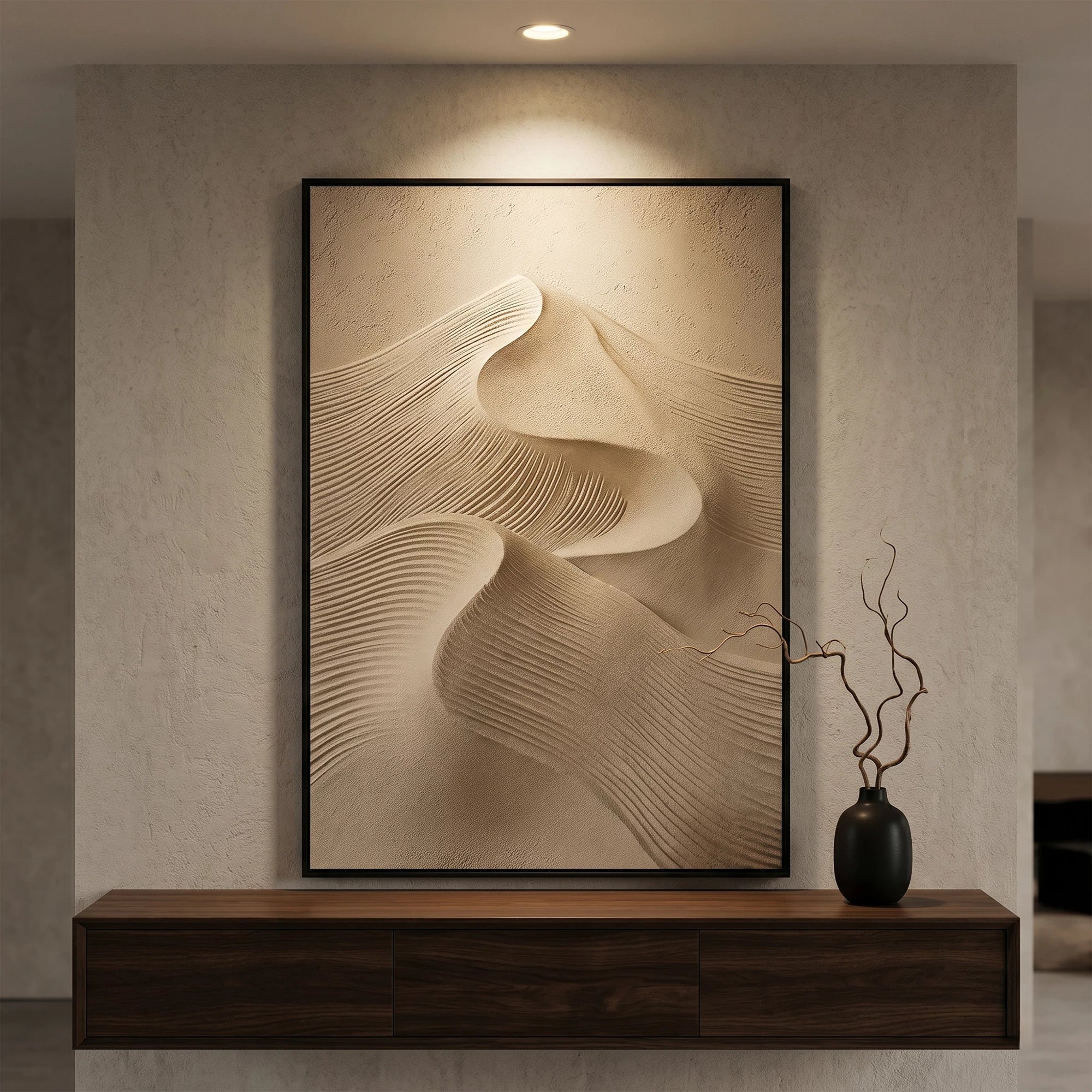 3D Textured Art | A Breath Across Sand