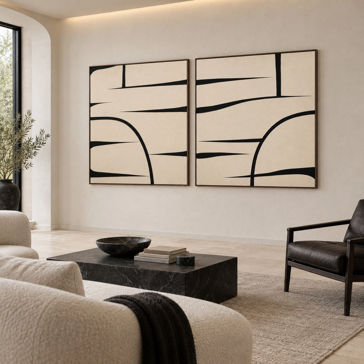 Diptych Art | Crossing Currents