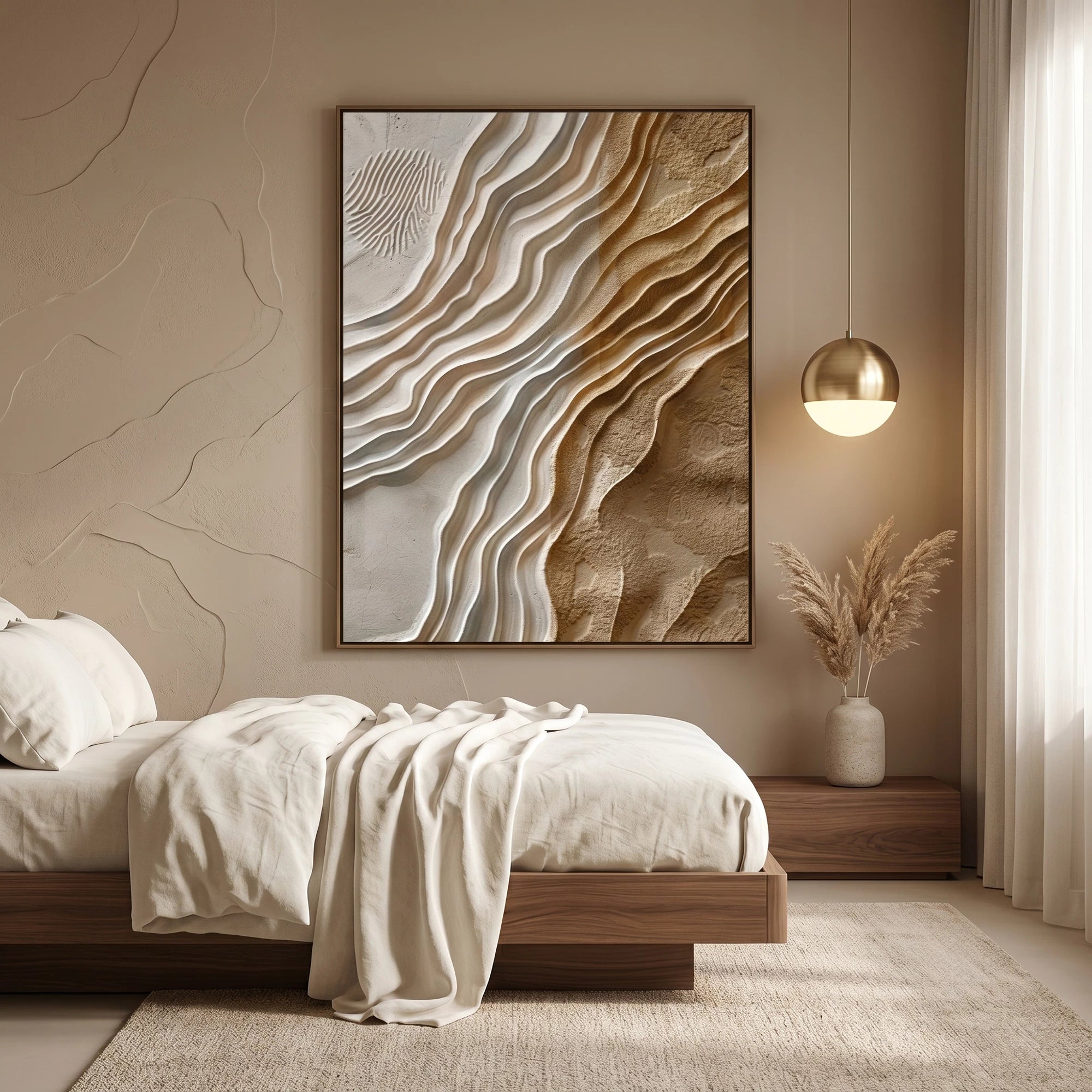 3D Textured Art | Desert Flow Contrast