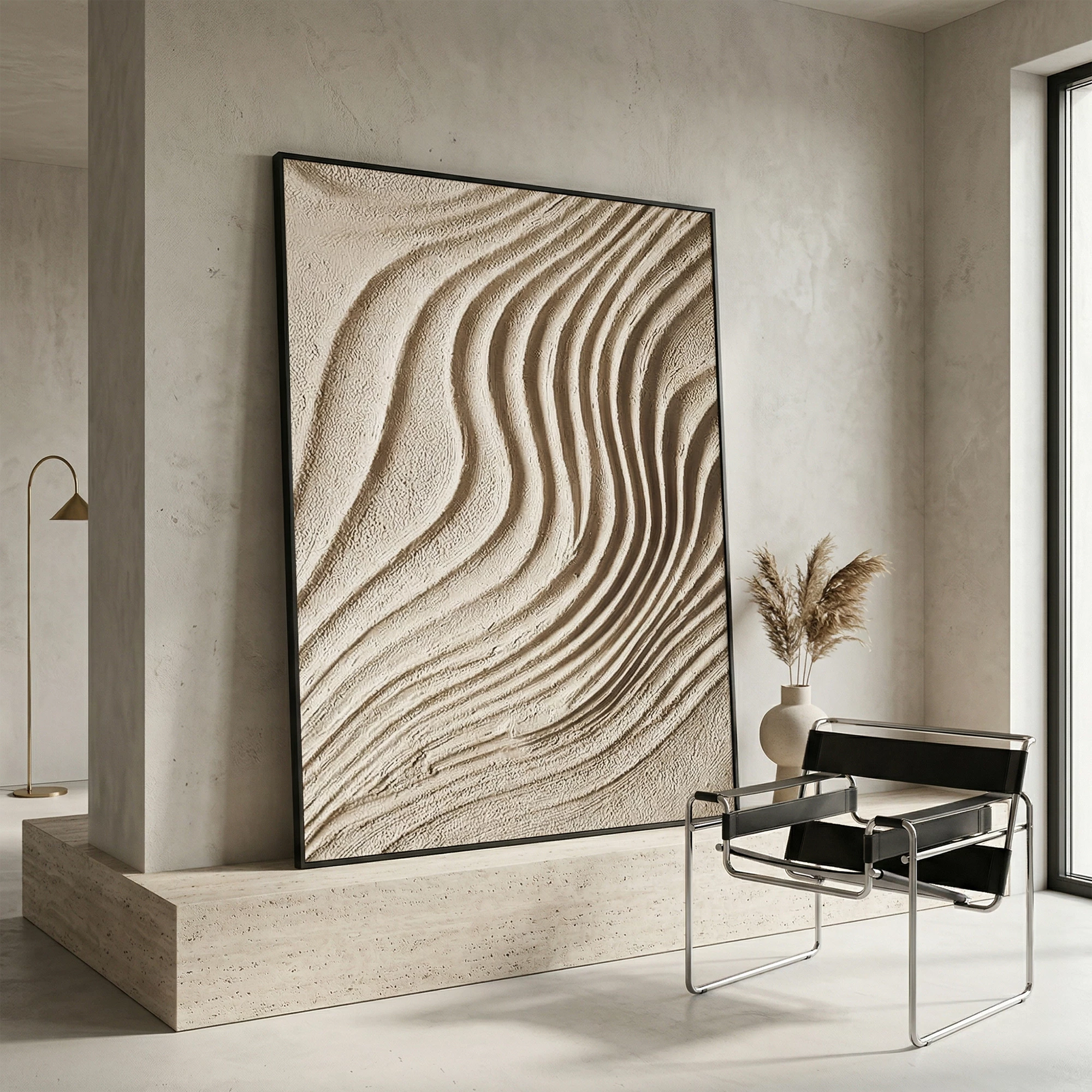 3D Textured Art | Desert Wave Contours