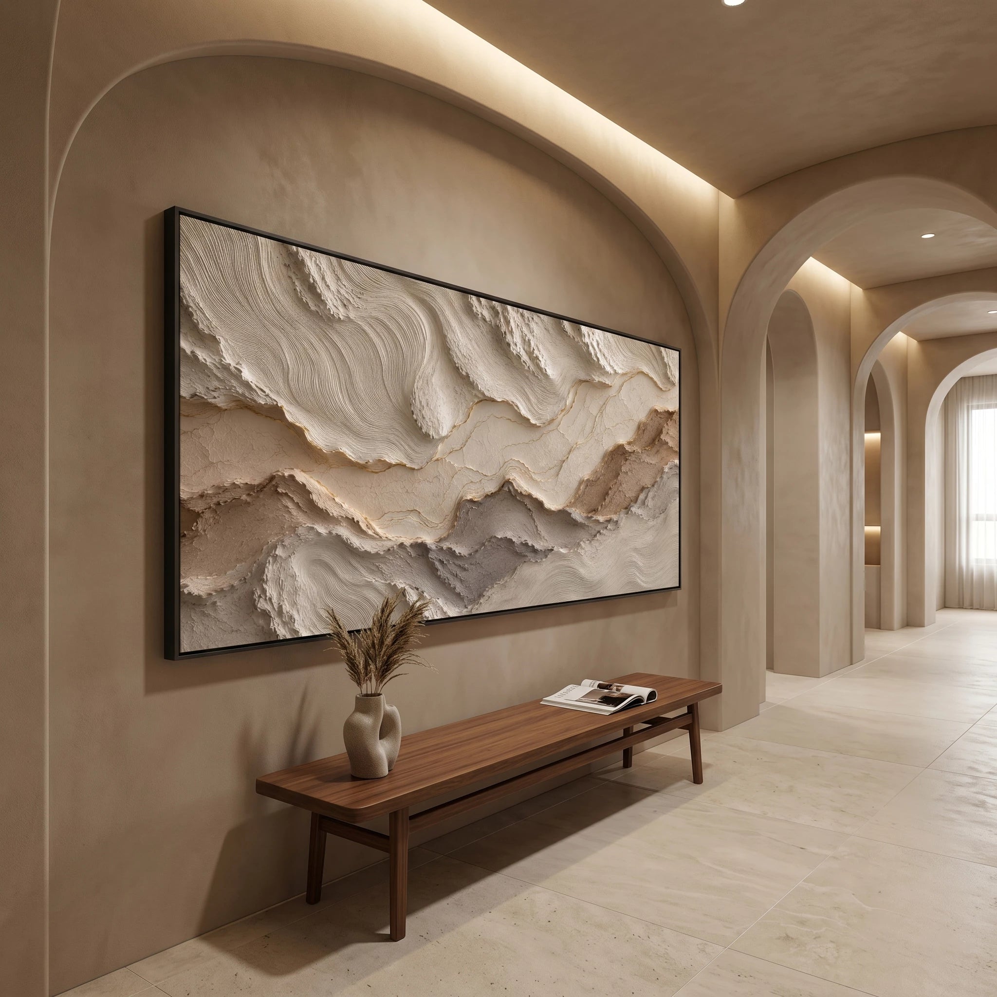 3D Textured Art | Tidal Earth Layers