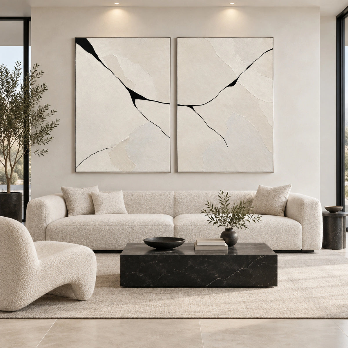 Diptych Art | Where Silence Breaks