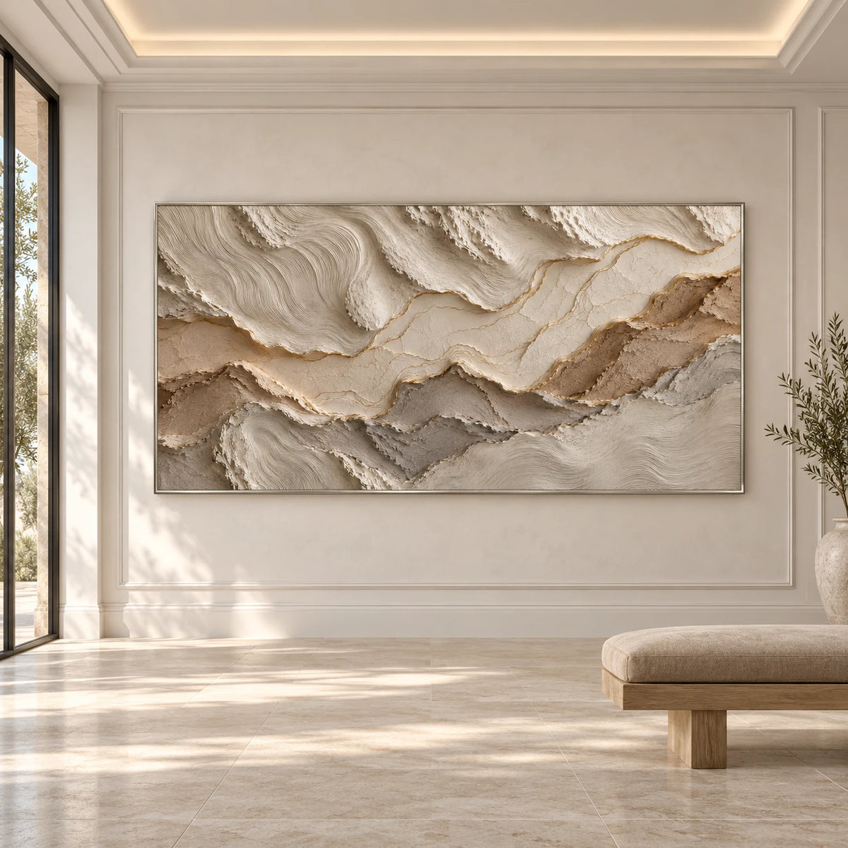 Sculptural wall Art | Tidal Earth Layers