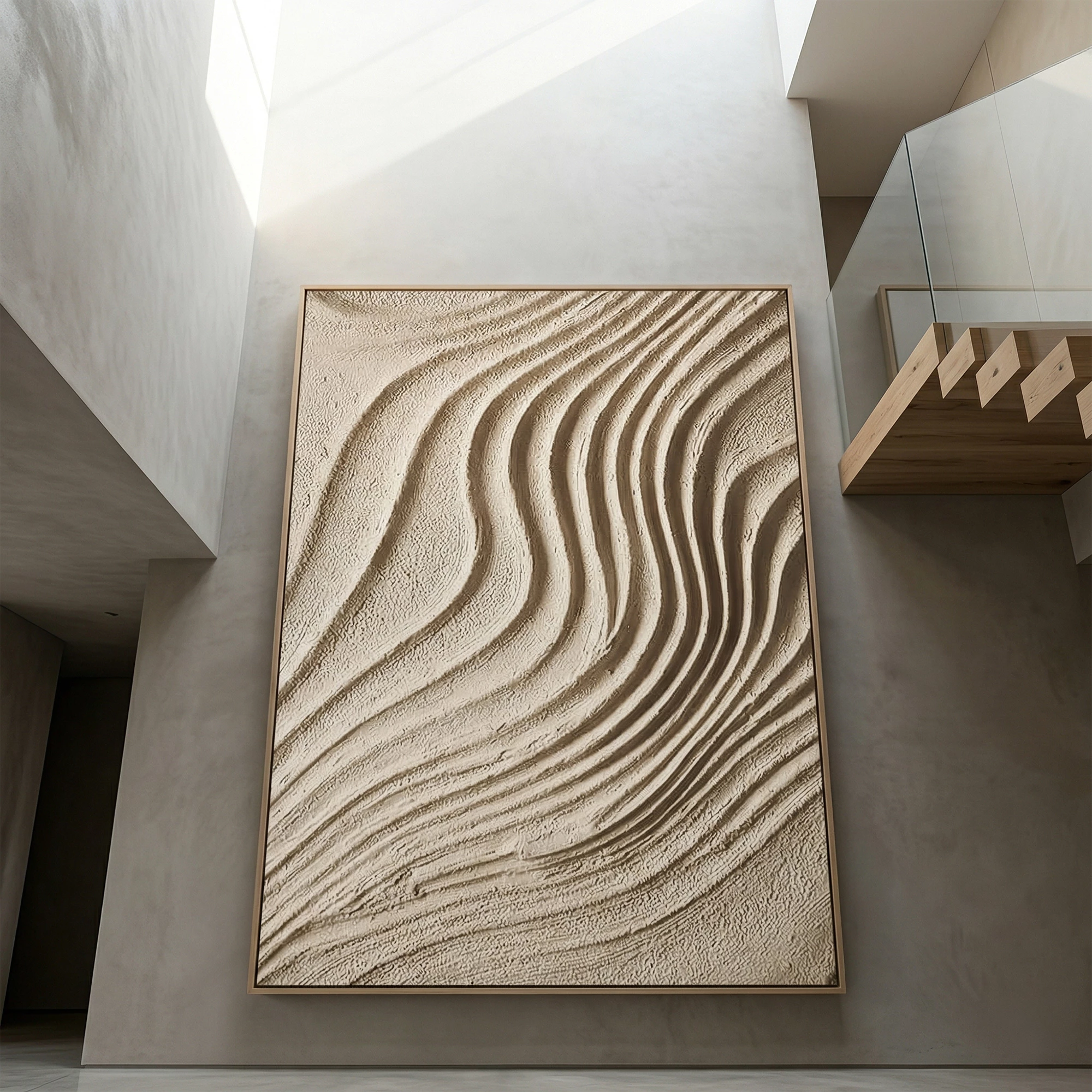 3D Textured Art | Desert Wave Contours