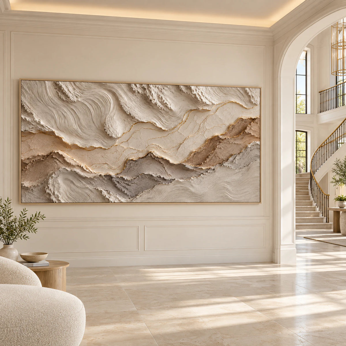 Sculptural wall Art | Tidal Earth Layers