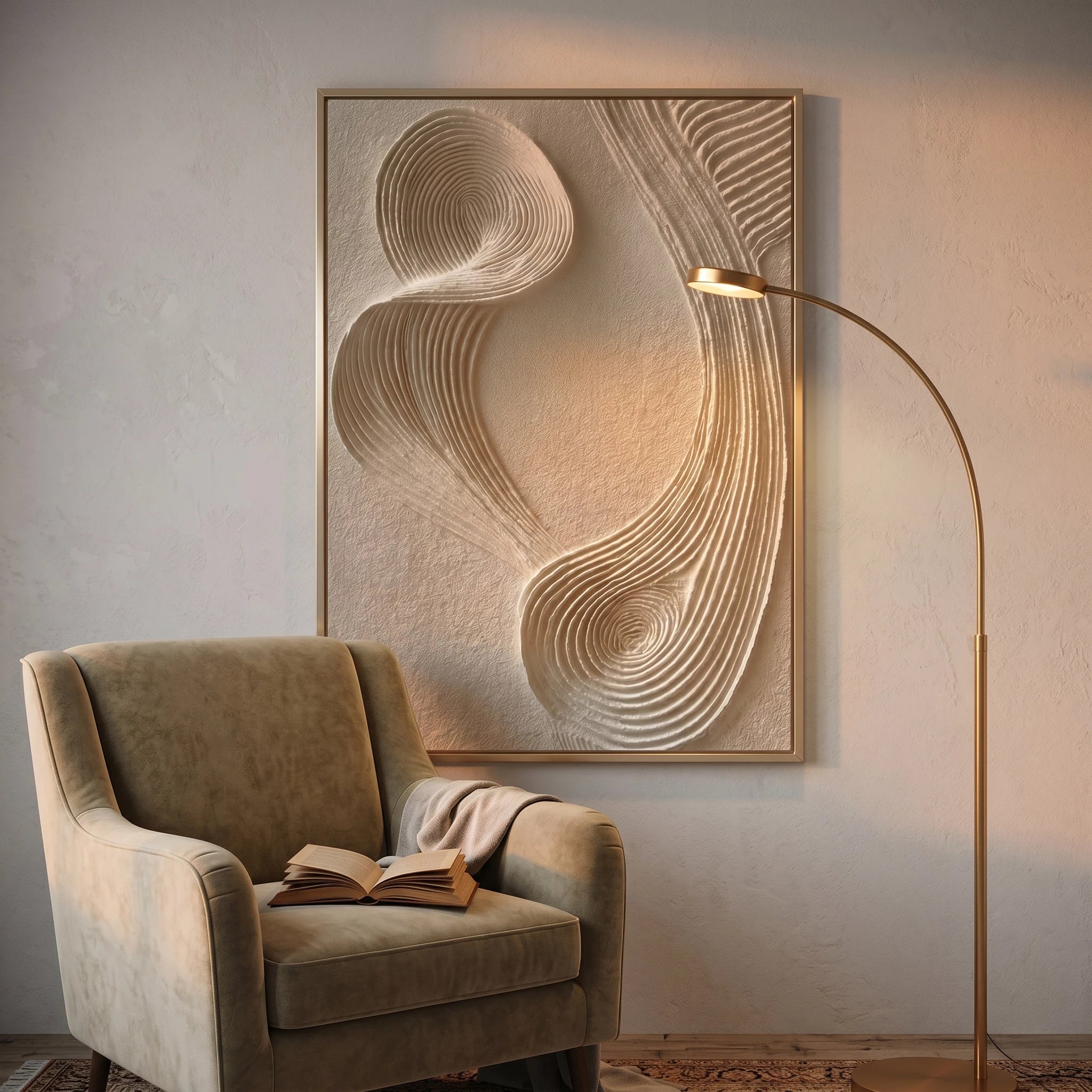 3D Textured Art | Ivory Current