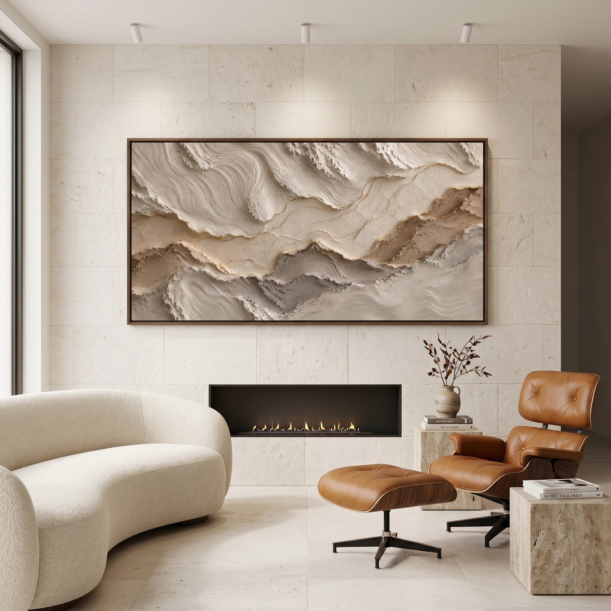3D Textured Art | Tidal Earth Layers
