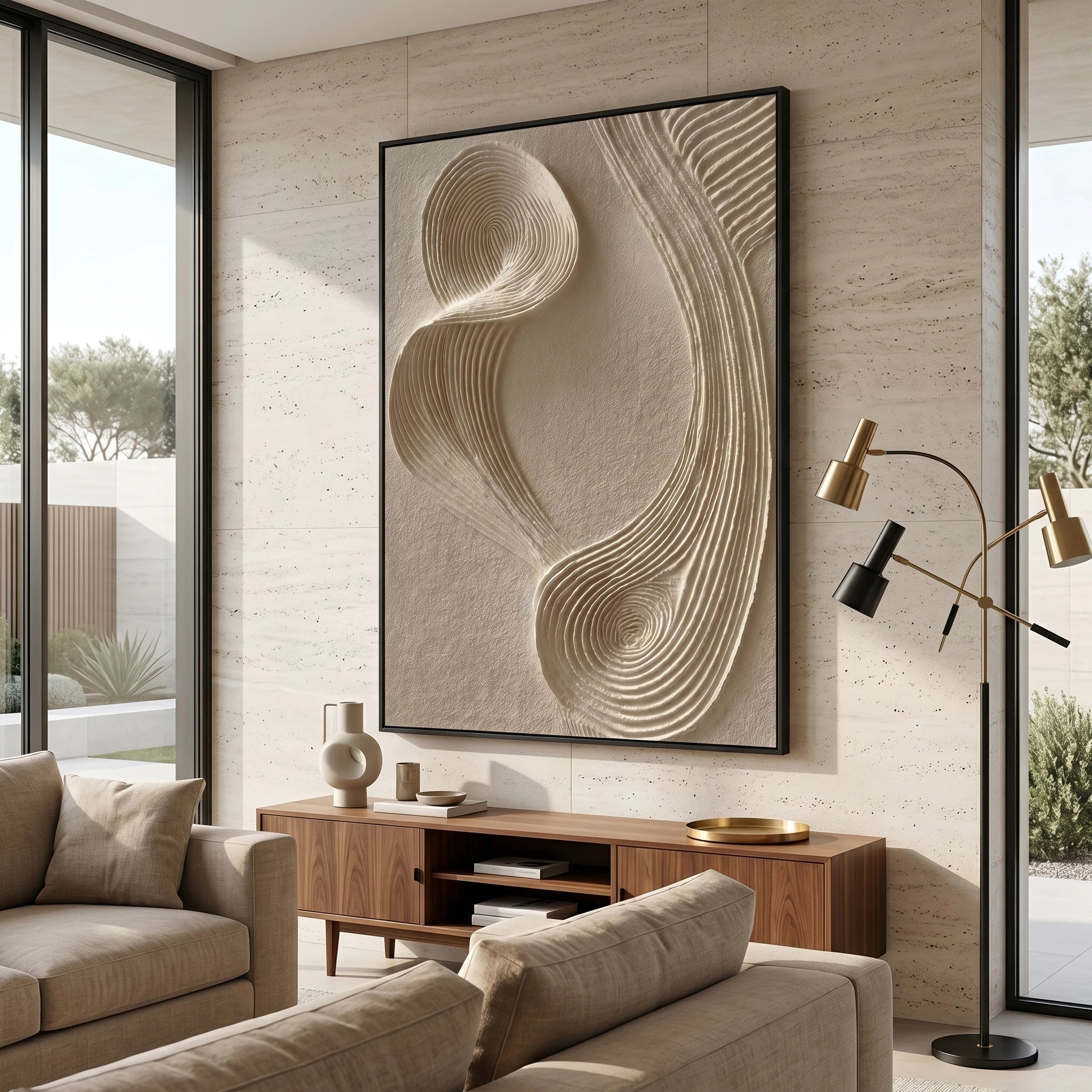 3D Textured Art | Ivory Current