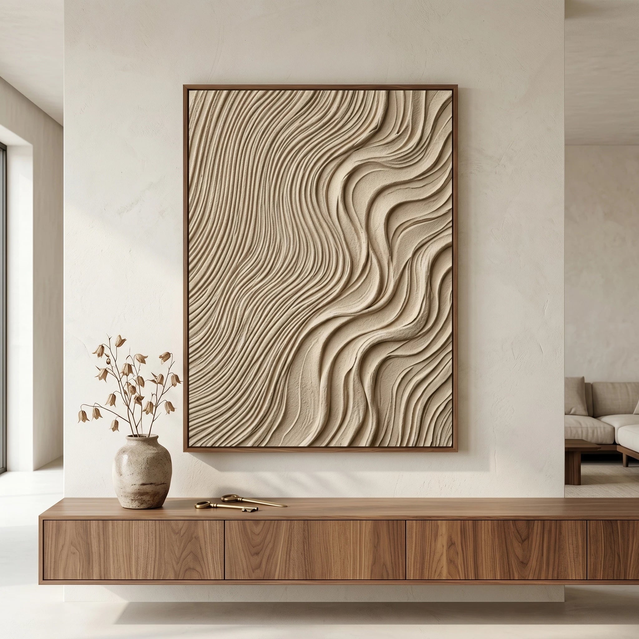 3D Textured Art | Sandflow Contour