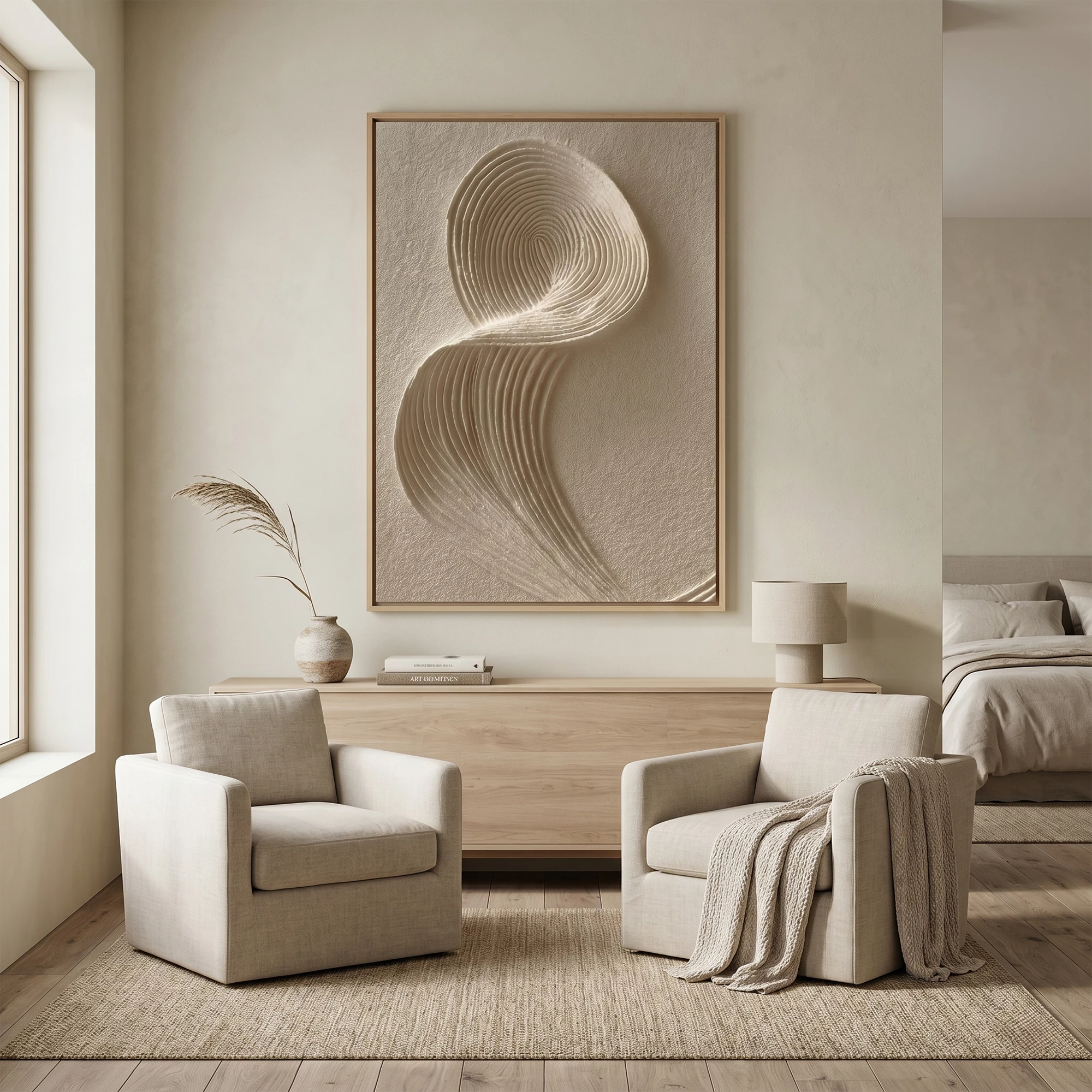 3D Textured art |Whispers in Ivory
