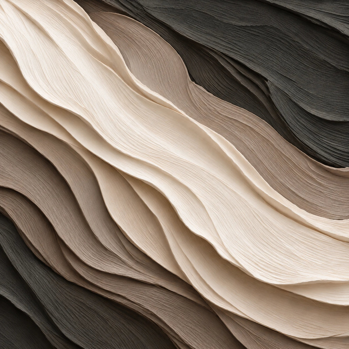 Sculptural wall Art | Midnight Silk