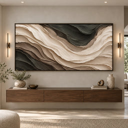Sculptural wall Art | Midnight Silk
