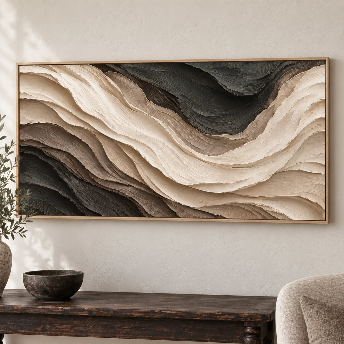 Sculptural wall Art | Midnight Silk
