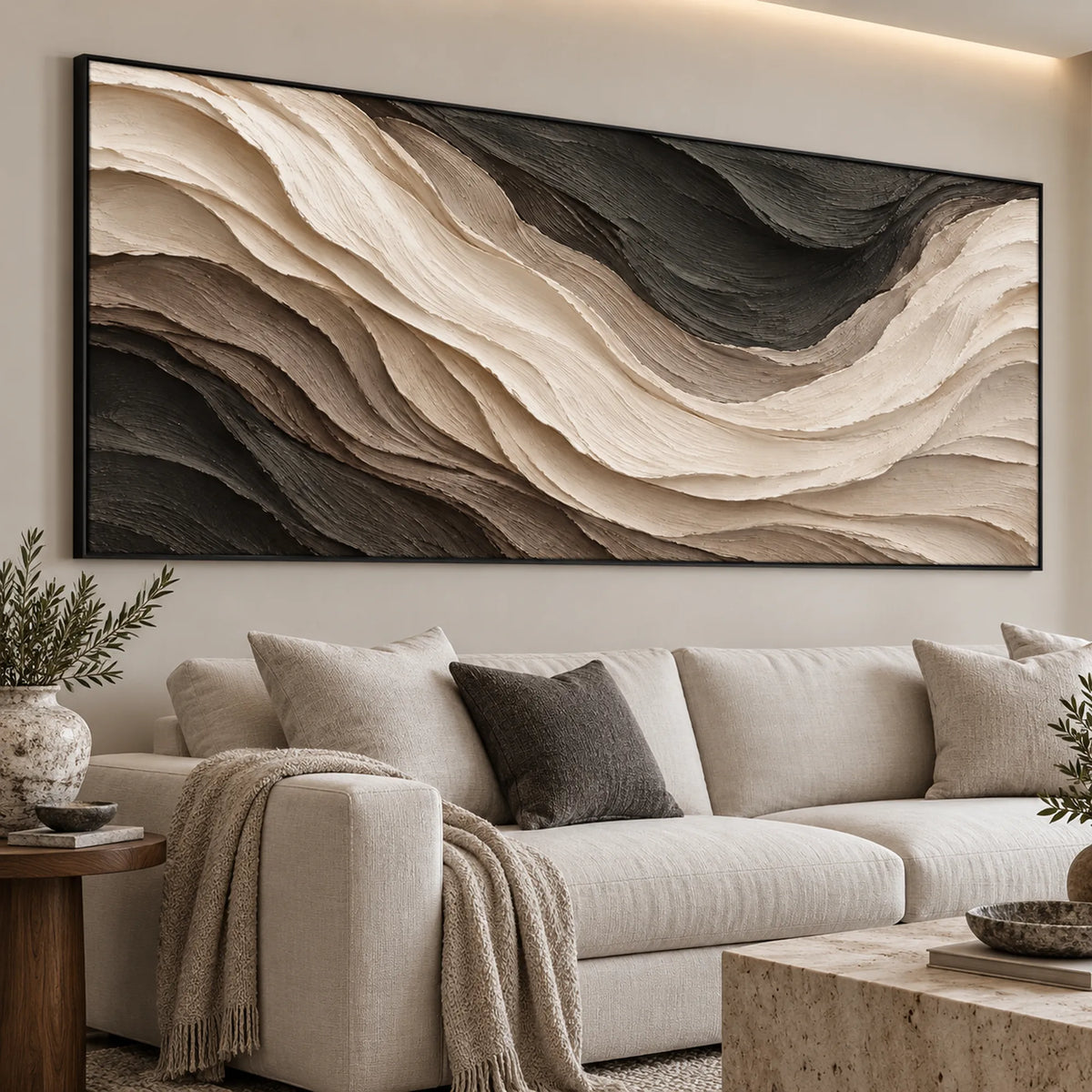 Sculptural wall Art | Midnight Silk