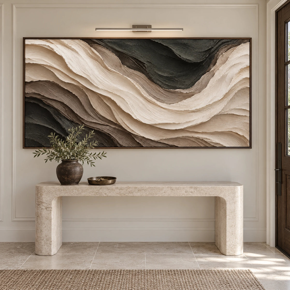 Sculptural wall Art | Midnight Silk