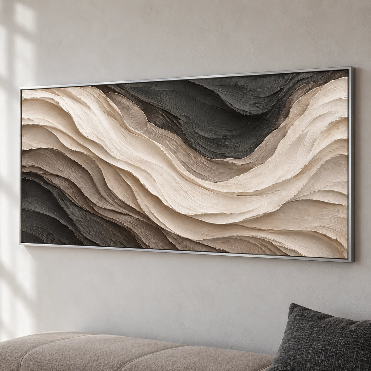 Sculptural wall Art | Midnight Silk