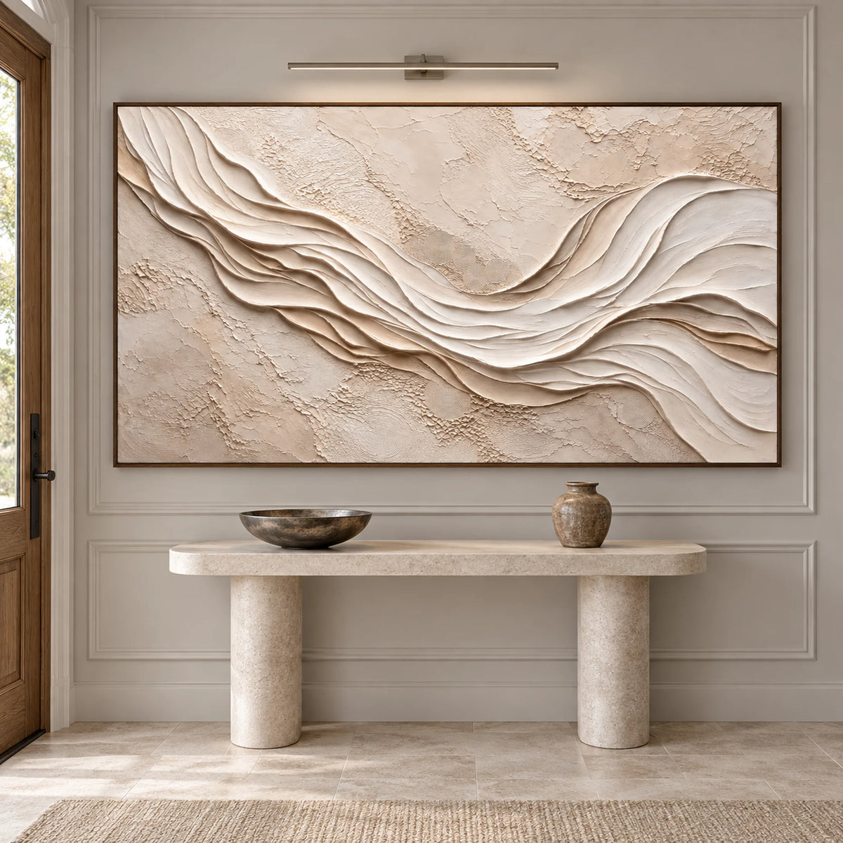 Sculptural wall Art | Desert Silk Waves