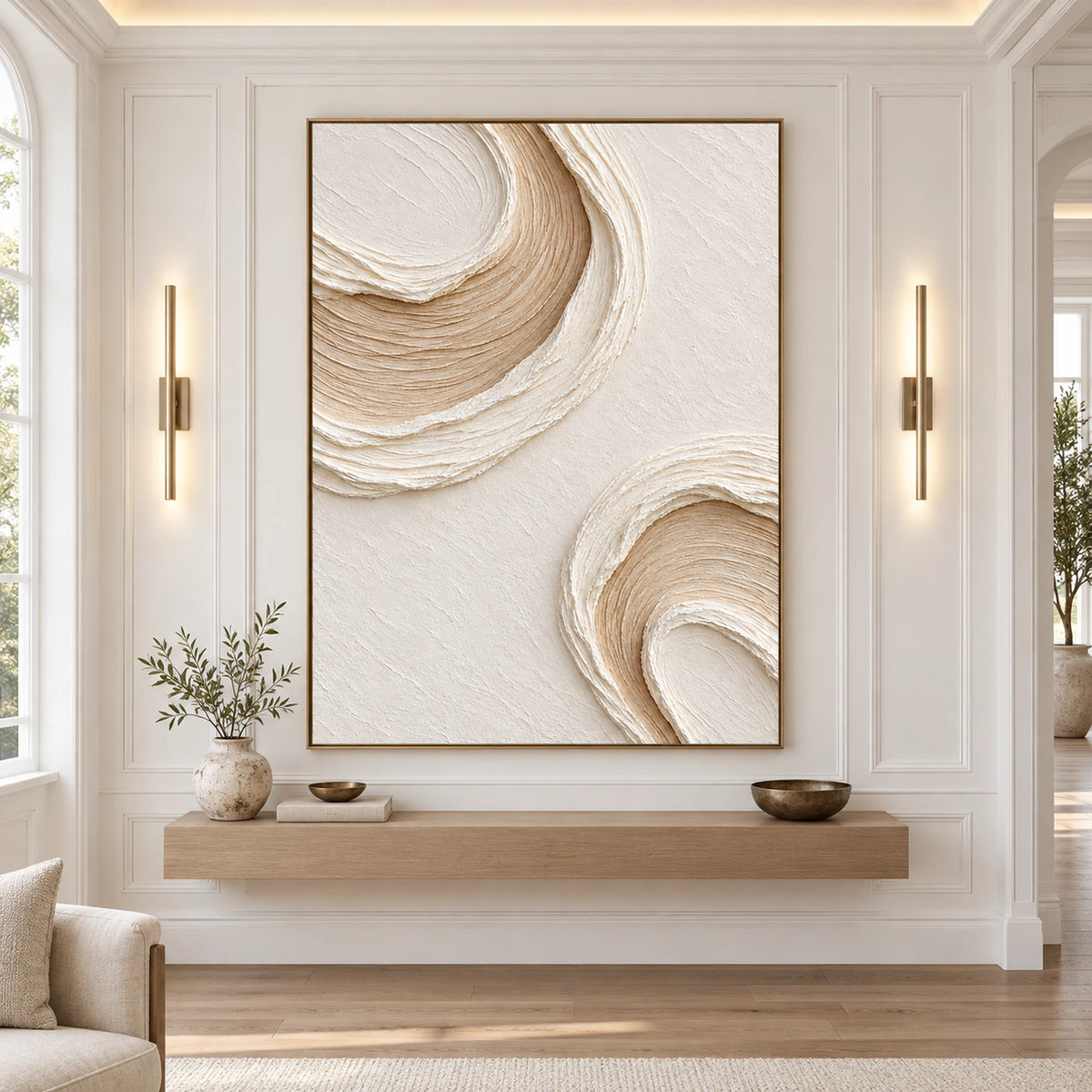 3D Textured Art | Celestial Ivory Rings